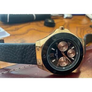 Women's 40mm Anne Klein AK Watch 10/8288, Rose Gold Tone, Leather Band